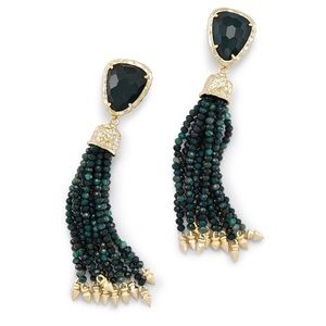 Kendra Scott blossom earrings green